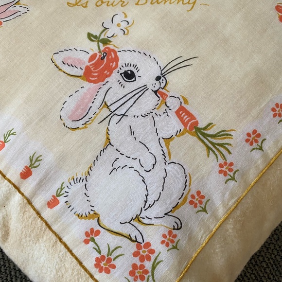 Decorative Easter Bunny Pillow 13” X 13” - Picture 5 of 9